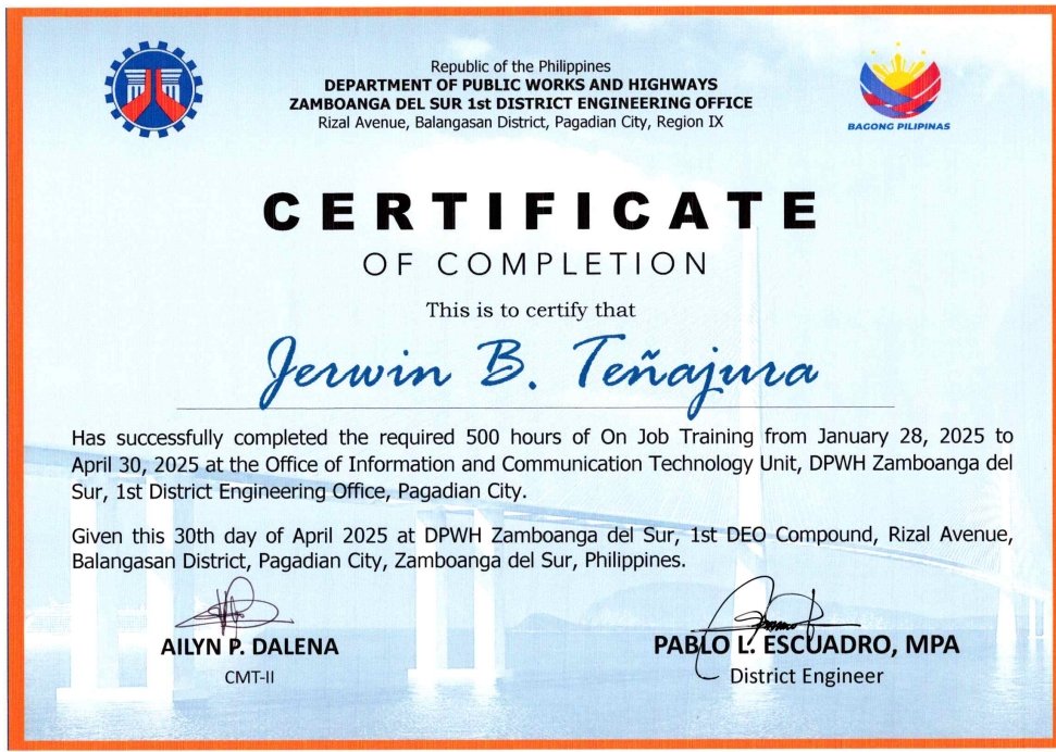 Internship Cert